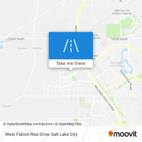 West Falcon Rise Drive map