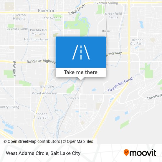 West Adams Circle map