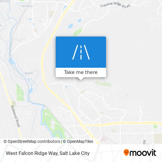 West Falcon Ridge Way map