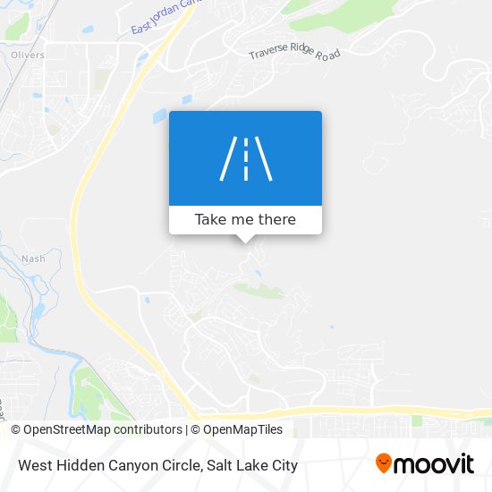 West Hidden Canyon Circle map