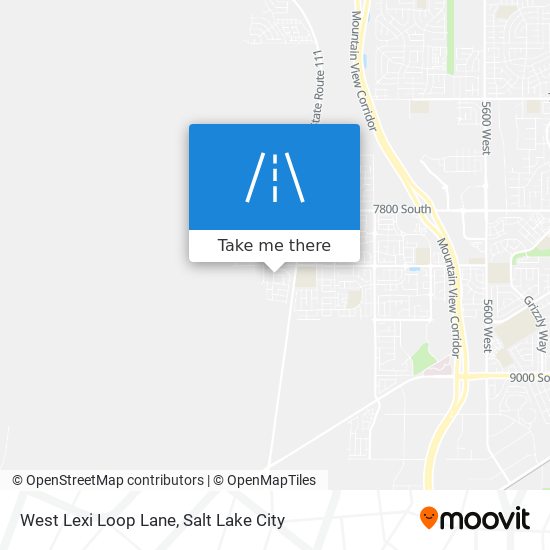 Mapa de West Lexi Loop Lane
