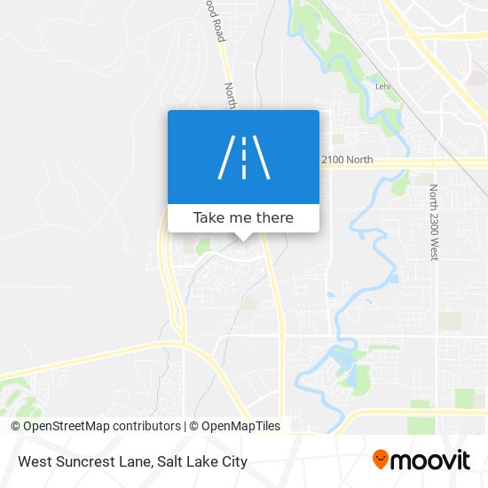 Mapa de West Suncrest Lane