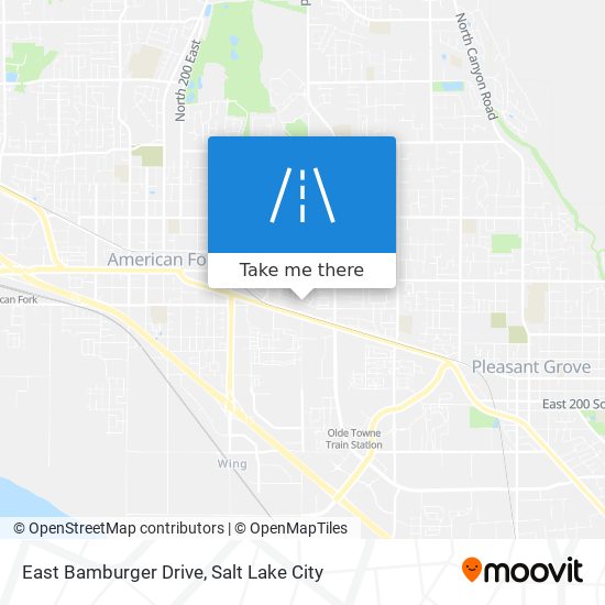 East Bamburger Drive map