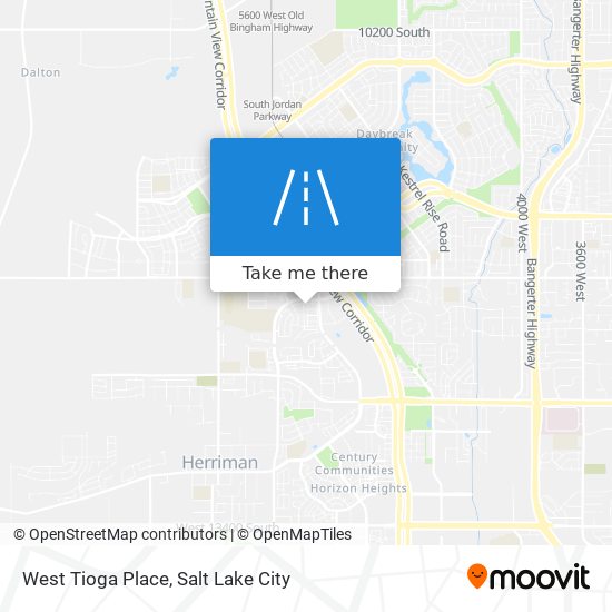 West Tioga Place map