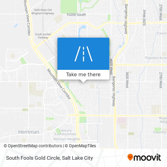 South Fools Gold Circle map