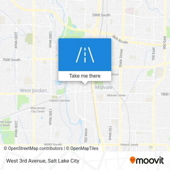 West 3rd Avenue map