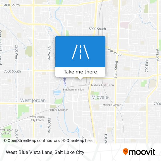 West Blue Vista Lane map