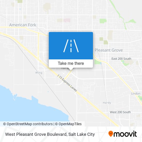 West Pleasant Grove Boulevard map