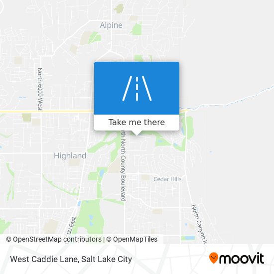 West Caddie Lane map