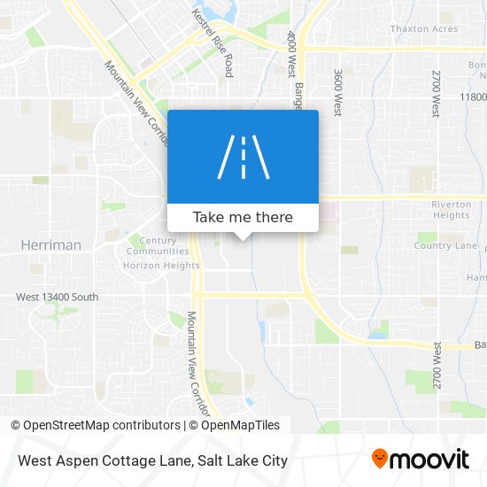 Mapa de West Aspen Cottage Lane