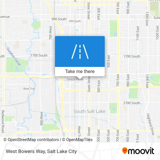 West Bowers Way map