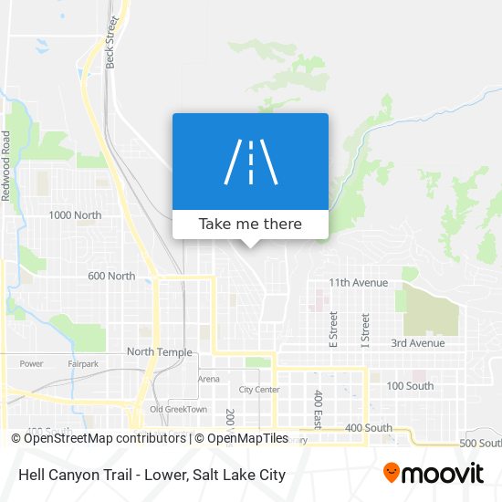 Hell Canyon Trail - Lower map