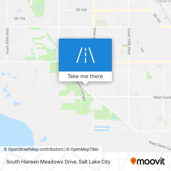 South Hansen Meadows Drive map