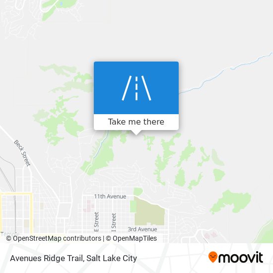 Avenues Ridge Trail map