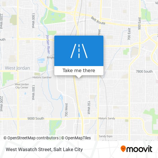 Mapa de West Wasatch Street