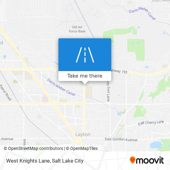 West Knights Lane map