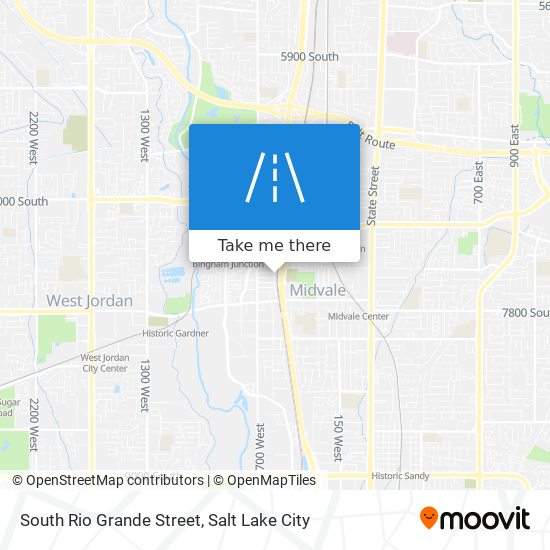 South Rio Grande Street map