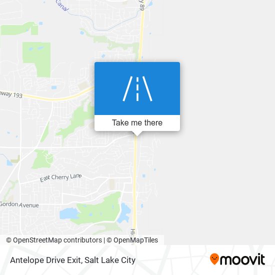 Antelope Drive Exit map
