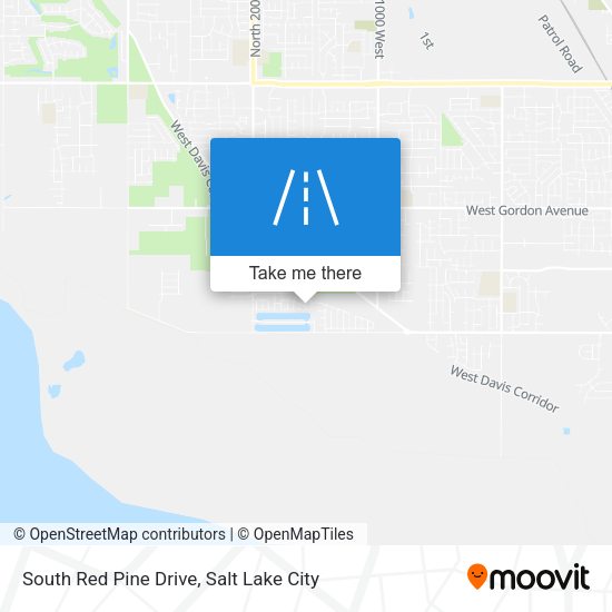 South Red Pine Drive map