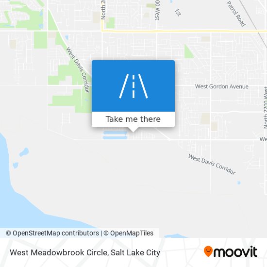 West Meadowbrook Circle map