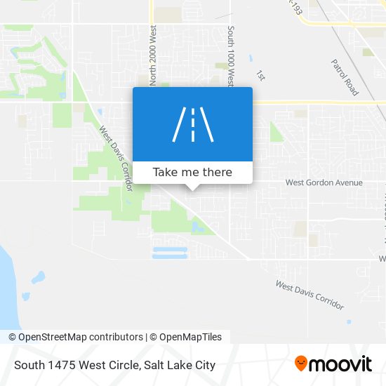 Mapa de South 1475 West Circle