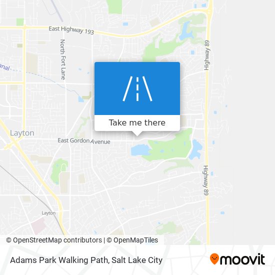 Mapa de Adams Park Walking Path