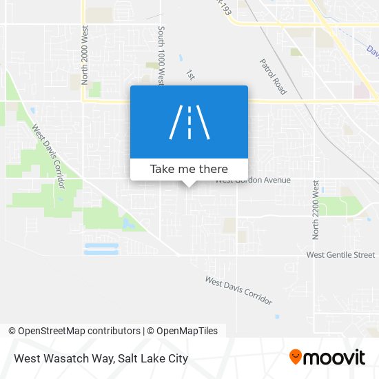 Mapa de West Wasatch Way