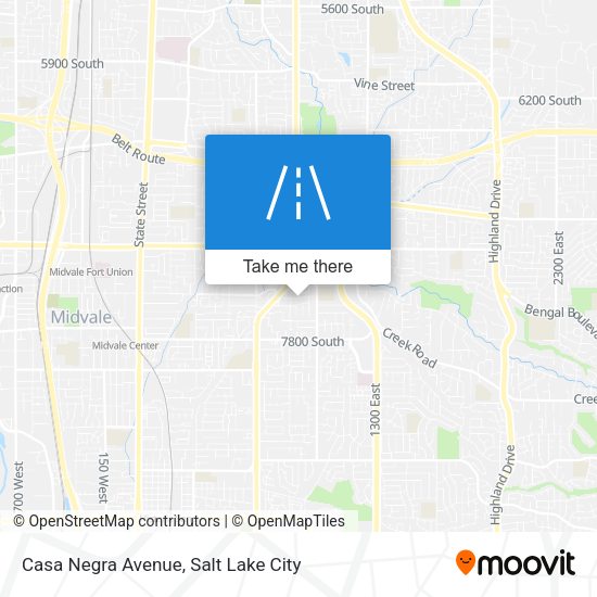 Casa Negra Avenue map