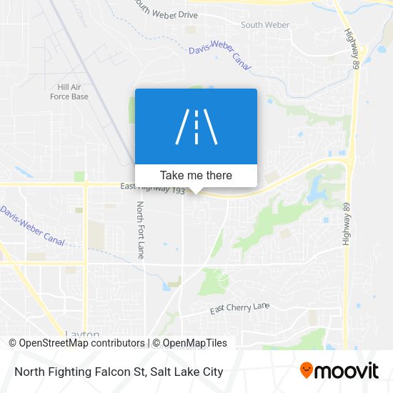 North Fighting Falcon St map