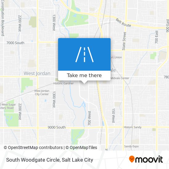 South Woodgate Circle map