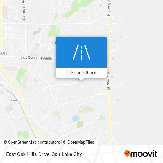 East Oak Hills Drive map