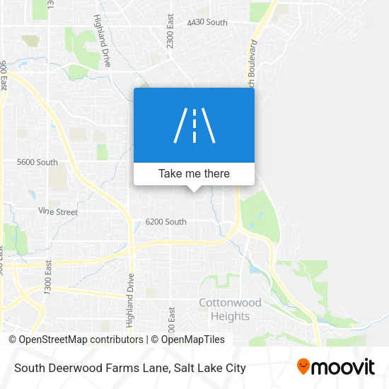 South Deerwood Farms Lane map