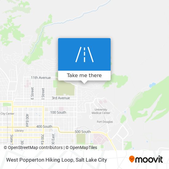 West Popperton Hiking Loop map