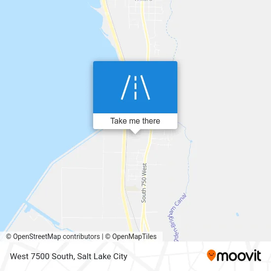 West 7500 South map