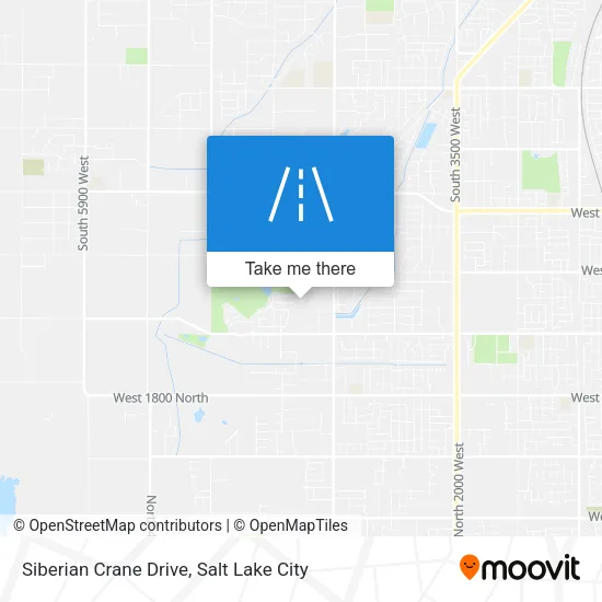 Siberian Crane Drive map