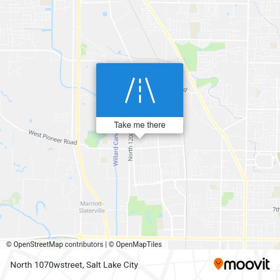 North 1070wstreet map