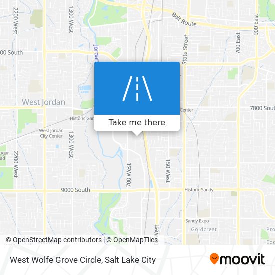 West Wolfe Grove Circle map