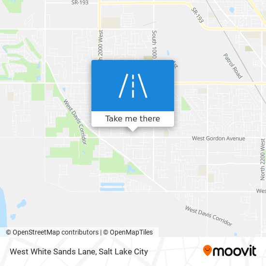 West White Sands Lane map