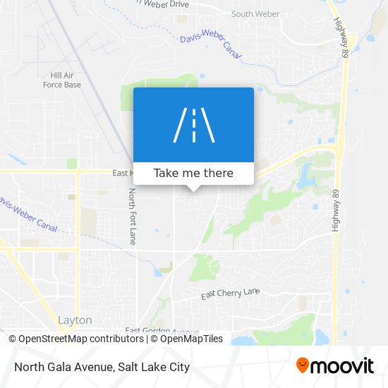 North Gala Avenue map