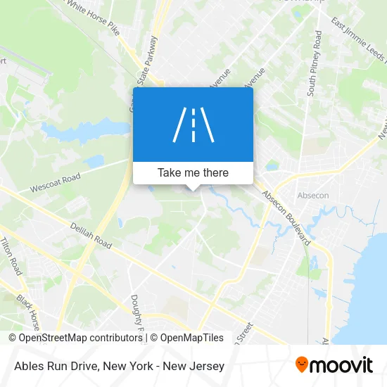 Ables Run Drive map