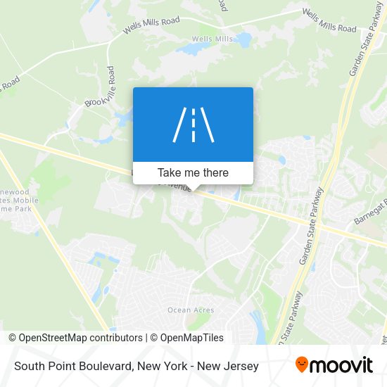 Mapa de South Point Boulevard