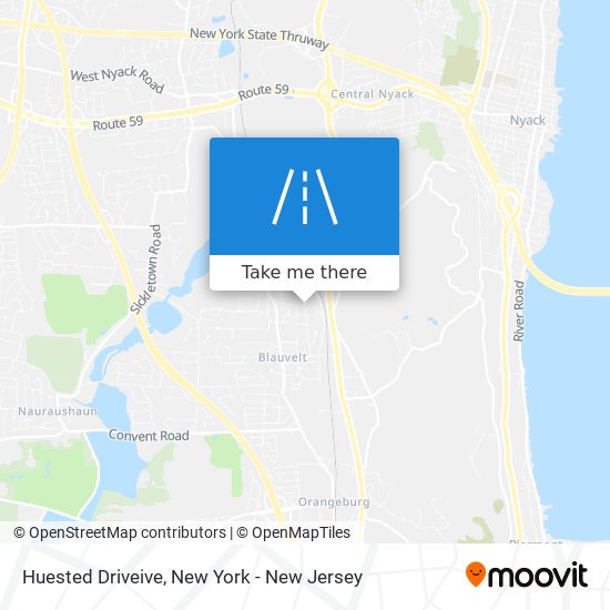 Huested Driveive map