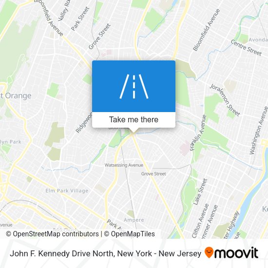 Mapa de John F. Kennedy Drive North