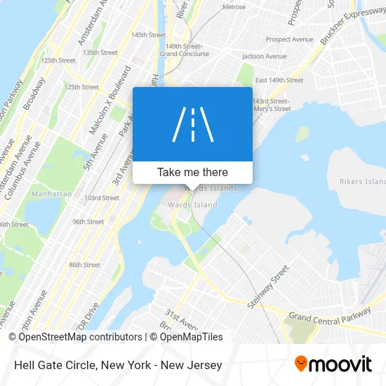 Hell Gate Circle map