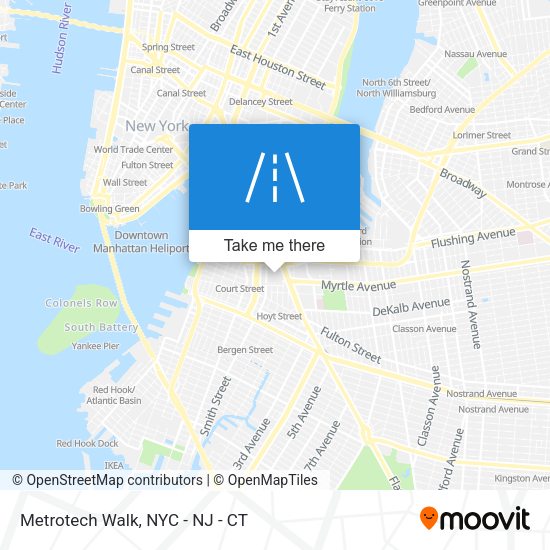 Metrotech Walk map