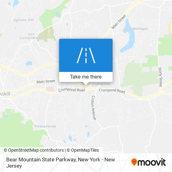 Mapa de Bear Mountain State Parkway