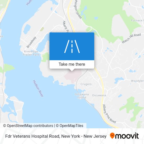 Fdr Veterans Hospital Road map