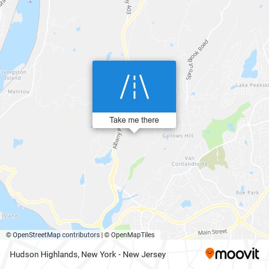 Hudson Highlands map