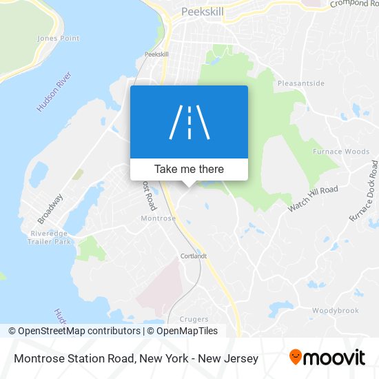 Montrose Station Road map