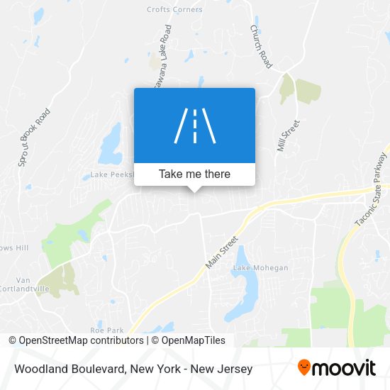 Mapa de Woodland Boulevard